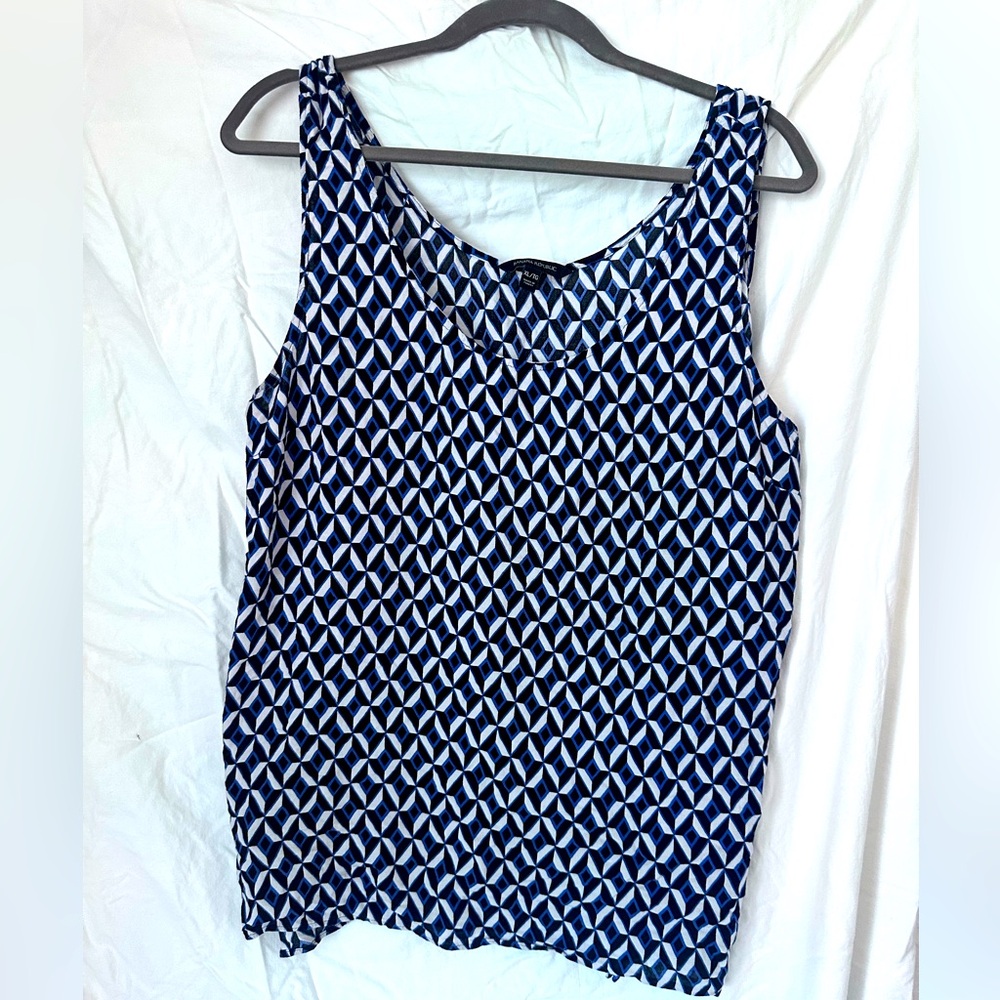 Banana replublic camisole- white blue and black XL